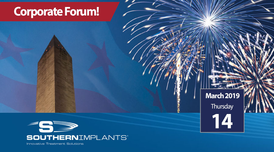 March 14, 2019 – Corporate Forum – Academy of Osseointegration Annual Meeting
