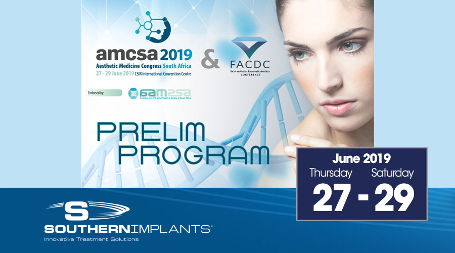 June 27-29, 2019 – AMCSA 2019 Aesthetic Medicine Congress South Africa